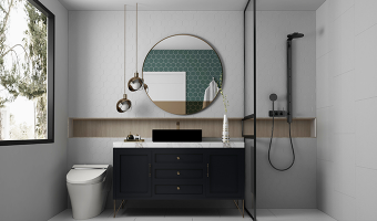 Company-Bathroom Mirror_Smart Bathroom Mirror_Floor Drain-Kaiping Xinmingguang Hardware Products Co., Ltd.-How high is the mirror from the sink?
